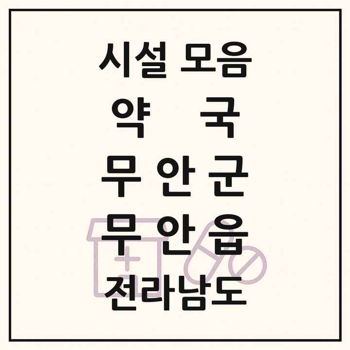 전라남도 무안군 무안읍 약국 목록